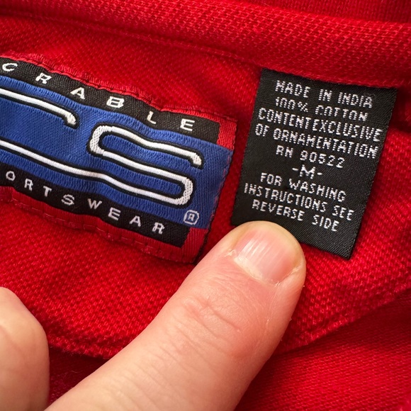 Ohio State Buckeyes Vintage Polo T Shirt Crable Sportswear Men Size Medium - Picture 4 of 5